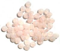 60 8x4mm Light Pink Marble Disk Beads